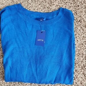 Apt. 9 Women's Bright Blue Crewneck Sweater